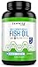 Triple Strength Omega 3 Fish Oil - With MSC Certified Sustainable AlaskOmega - Essential EPA + DHA Fatty Acids for Skin, Heart & Joint Support - No Fish Burps - 120 Softgels…