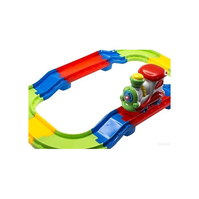 Buy Wolvol Attractive Colorful Toddler Train Set With Lights And Sound