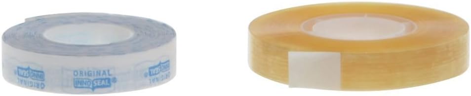 Tamper Evident Clear Poly Tape with Blue Paper - 1/2" W x 216'L 28 Rolls Per Case