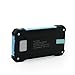 Solar Charger Battery Matone Portable 10000mAh Solar Battery Charger Shockproof With Light Dual USB output Solar Powered Phone Charger for iPhone, iPod, iPad, Samsung, HTC, GPS & Gopro Camera (Blue)