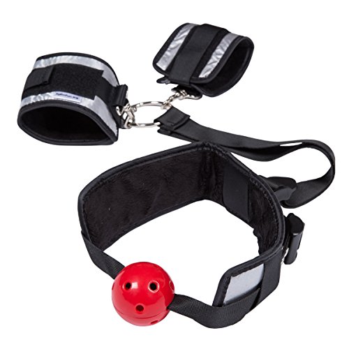 Buy Zemalia Bondage Restraint Tied Up and Silicone Red Ball Gagged Behind the Back Mouth Gag