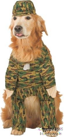 Pet Army Dog Halloween Costume (Size: Small) by Fitco