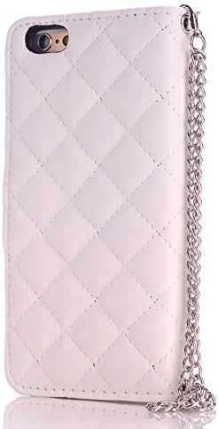 Samki [iPhone 6s Case], PU Leather Wallet Case, Slip Book [Case Cover], Credit Card Holder, Magnetic Closure, [Cash Pocket for iPhone 6s] / iPhone 6 in White