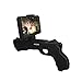 Virtual AR Game Gun Toy, Augmented Reality AR 3D Shooting Games Controller for Cell Phone, Bluetooth Compatible with iPhone Android Smart Phones (Black)