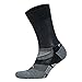Balega Enduro V-Tech Crew Socks For Men and Women (1 Pair) (2017 Model), Black/Grey Heather, Large
