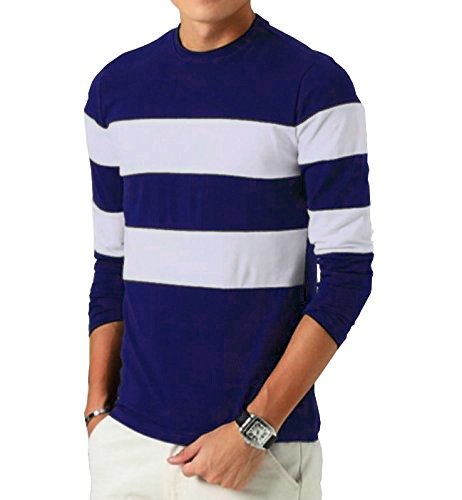 seven rocks men's striped regular fit t-shirt