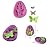 Easting Cake Jelly Candy Butterfly Mold Silicone Baking Pan Baking Mould (Random Color,3 Slots)