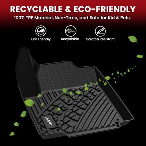 LASFIT Floor Mats & Trunk Mat for Jeep Grand Cherokee 2022-2025 2026 5-Seat (Include 4XE, NOT for Cherokee L), All Weather TPE Custom Fit Car Mats & Cargo Mat Black for Grand Cherokee 2026 Accessories