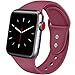 ATUP Sport Band Compatible with Apple Watch 38mm 40mm 42mm 44mm Women Men, Soft Silicone Replacement Bands for iWatch Apple Watch Series 4, Series 3, Series 2, Series 1 (Wine Red, 38mm/40mm-S/M)