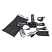 LED Bike Light Set, Bright 1200 Lumen Rechargeable Bike Front Light Helmet Headlight with Battery Pack Included (Grey)
