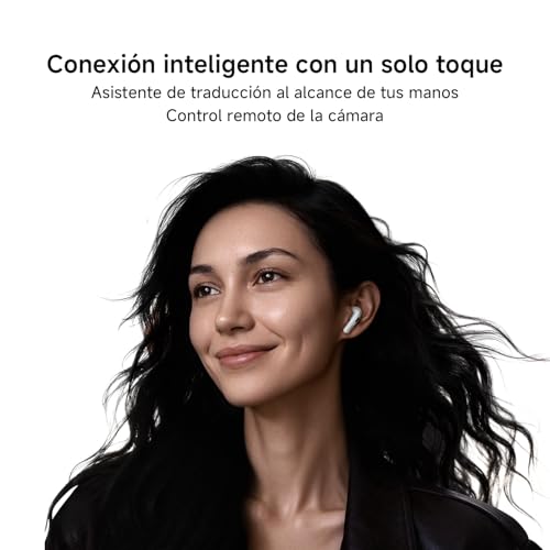 Buds 6, Auriculares Inalámbricos Verdaderos, Cancelación de Ruido con 3 Micrófonos, Harman AudioEFX, Circuito Magnético Triple, 35 h de Reproducción, App, IP54, Negro