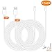 WildHD 30FT 2Pack USB Power Extension Cable Cord with Wire Clips Nails for WyzeCam,Arlo Q,Kasa Cam.YI Home Camera,Furbo Dog,Nest Cam,Blink,Nest Cam,Netvue,Super NES Classic and Home Security Camera…