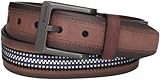 Columbia Men's Inlay Belt, Brown/Black, 34