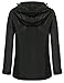 Meaneor Women's Casual Long Sleeve Contrast Color Hooded Coat Softshell Jacket