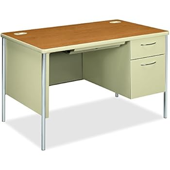 Amazon Com Hon Mentor Small Office Desk With 1 Box 1 File Drawer
