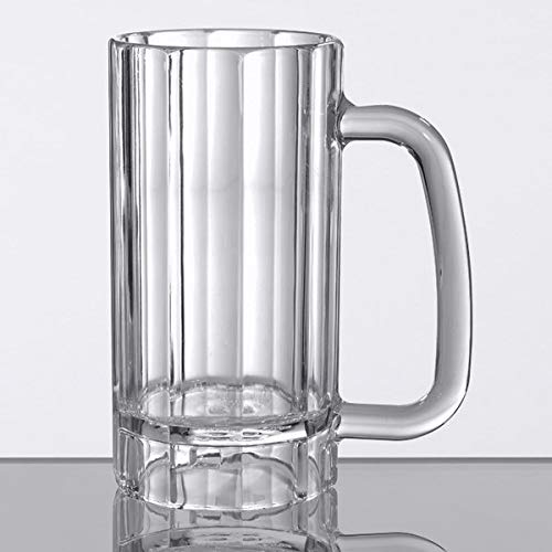 16ozPlasticBeerMugswithHandlesReusableDishwasherSafePlastic