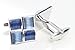 Digabi Square Blue Glazing Platinum Plated Cufflinks with Box