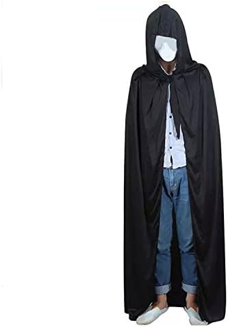 Amazon Co Jp フード付き 黒 マント ハロウィン ドラキュラ コスプレ ブラック ホビー 通販