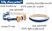 Pettsie Breakaway Cat Collar Bowtie, Matching Friendship Bracelet, Soft and Comfortable Cotton for Sensitive Skin, Carton Box, D-Ring for Accessories, Easy Adjustable Size 8-11 Inches, Blue