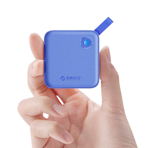 ORICO Portable SSD 4 TB with 2 in 1 USB C Cable, External Solid State Drives, Up to 460MB/s, Status Indicator, Reliable Storage for USB-C Smartphone, PC - B5PLUS(Blue)