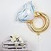 HAIOPS Giant Diamond Ring Balloon 43 Inch and 33 Inch Diamond Ring Foil Helium Balloons for Kids Party and Bridal Shower Party Wedding Decoration