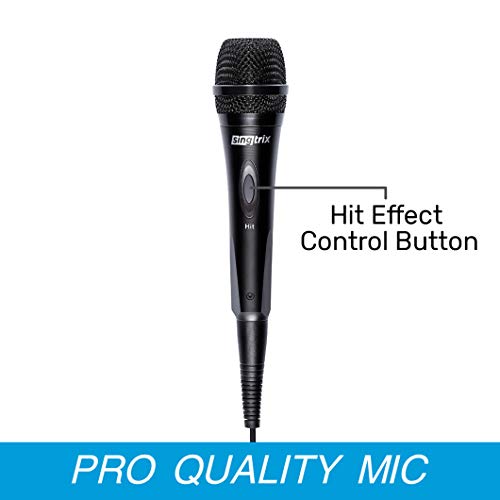 Singtrix Professional Karaoke Machine Microphone with Hit Button to