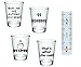 Gift Pack - Funny Shot Glasses - Set of 4 (2oz) - Great Gift Idea
