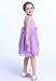 Bow Dream Flower Girls Dresses Junior Bridesmaids Little Girls Elegant Ruffle Chiffon Tea Length