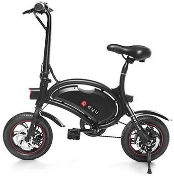 Dyu Authentic Electric Bike D2 5.2AH 350W (Up to 20km) (Piano Black, Deluxe 10.4AH (Up to 35km))