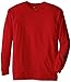 Carhartt Men's Big Loose Fit Heavyweight Long Logo Sleeve Graphic T-Shirt, Red, Large Tall