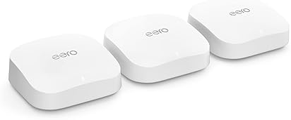 Electronics - Amazon eero Pro 6E mesh wifi system - Supports internet plans up to 2.5 Gbps, Coverage up to 6,000 sq. ft., Connect 100+ devices, 3-pack