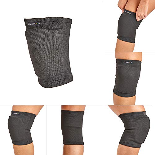 Knee-Sleeve-Support-Brace-with-Foam-Pad-Protective-Compression-Knee-Pad-with-Durable-Padding-for-Shock-Impact-Resistance-Reduce-Stiffness-in-Joints-Muscles-Sports-Exercise-Work-All-Day-Wear