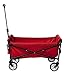 YSC Wagon Garden Folding Utility Shopping Cart,Beach Red