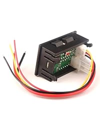 DROK Volt Amp Medidor de 2 in1 0 33.00 V 0 3.000 A DC 12 V LED Digital Voltaje Medición de corriente Rojo verde LED Display