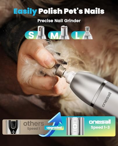 oneisall 4 in 1 Professional Dog Clipper, Cordless Dog Paw Clipper, Paws, Body, Eyes, Ears, Face
