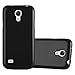 Cadorabo Case Compatible with Samsung Galaxy S4 Mini in Jelly Black - Shockproof and Scratch Resistant TPU Silicone Cover - Ultra Slim Protective Gel Shell Bumper Back Skin