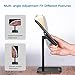 Cell Phone Stand Holder, Multi-Angle Adjustable Smart Phone Desk Stand Dock, Compatible with iPhone, Samsung Galaxy and All Android Phone Up to 10.5 Inch