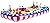 Red White Blue Inflatable Salad Bar Buffet Patriotic Beer Drink Cooler 54" X 24"