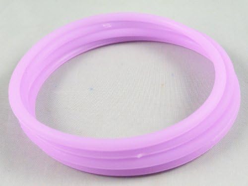 25pcs Silicone Transparent Luminous with Elastic Tie Head Rubber Band (Purple)