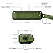 Portable Waterproof Speaker, Wireless Outdoor Speakers for iPhone with Fm Radio, Loud Dual Strong Bass, Microphone, NFC- Army Green