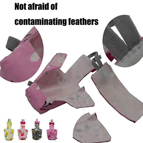 3D Stereoscopic Waterproof Washable Reusable Bird Parrot Diaper Flight Suit Nappy,Soft Pet Pee Pad Suitable for Parrot Macaw,African Grey Budgie Parakeet,Cockatoos,Parrot Bird Diaper (XS, fruit)