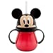 Mickey Mouse Head Cup with Handle and Straw - Mickey Mouse Kids Cup
