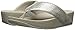 FitFlop Women's Swoop Toe Thong Flip Flop, Silver, 7 M US