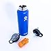 The Outdoor Answer | Hydro Flask Compatible Water Filter System | Filter Straw Lid Combo | American Made Nano Filter Removes 99.9999% of Fresh Water Contaminants (32 & 40 OZ)