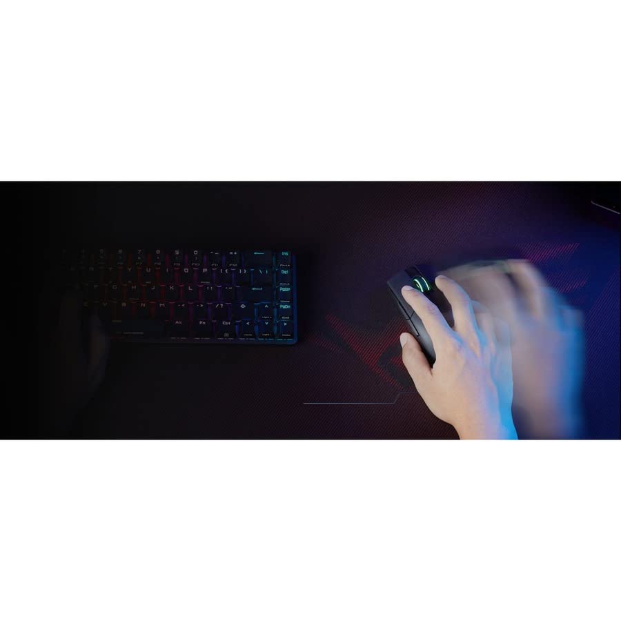 ASUS ROG Scabbard II Extended Gaming Mouse Pad – 35.4” x 15.7” (Extended/XXL Size), Black, Smooth Glide Surface, Water/Oil/Dust-Resistant, Anti-Fray Edges, Non-Slip Base