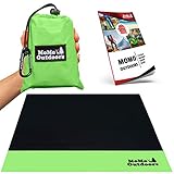 MoMo Outdoors Pocket Blanket – with Built in Stakes – 55″x60″ Waterproof Beach Blanket – Ideal for Camping, Hiking, Picnics – Packable, Lightweight, Compact, Sand Proof, Mat with Bag