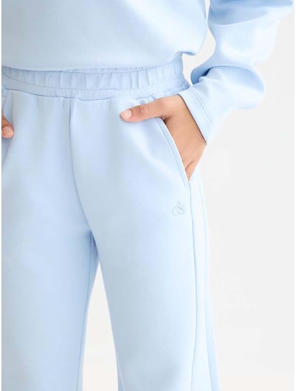 Pantalon de survêtement en Viscose à Jambe Droite