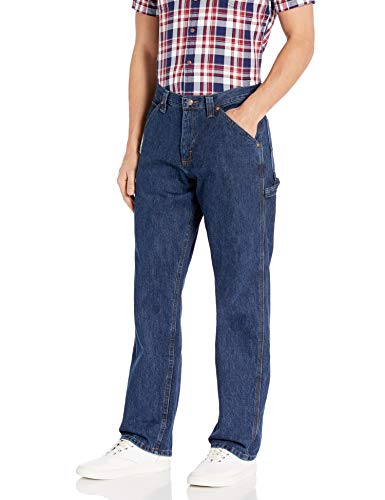 LEE Men's Dungarees Losse-Fit Carpenter Jean - 34W x 32L - Dark Indigo