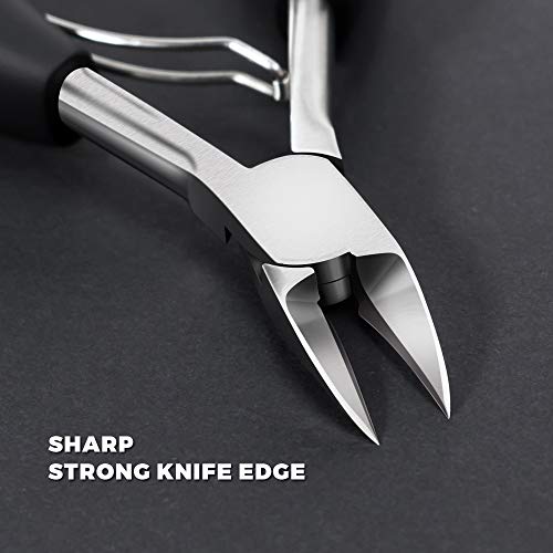 Podiatrist Toenail Clippers, Sharp Blade Stainless Steel Nail Nipper Professional with Storage Box for Thick or Ingrown Toenail, Heavy Duty Nail Trimmer with Easy Grip Large Handle and Double Spring - Thumbnail 3