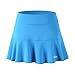 Women's Pleated High Elastic Quick-Drying Tennis Skirt with Shorts Running Skort
